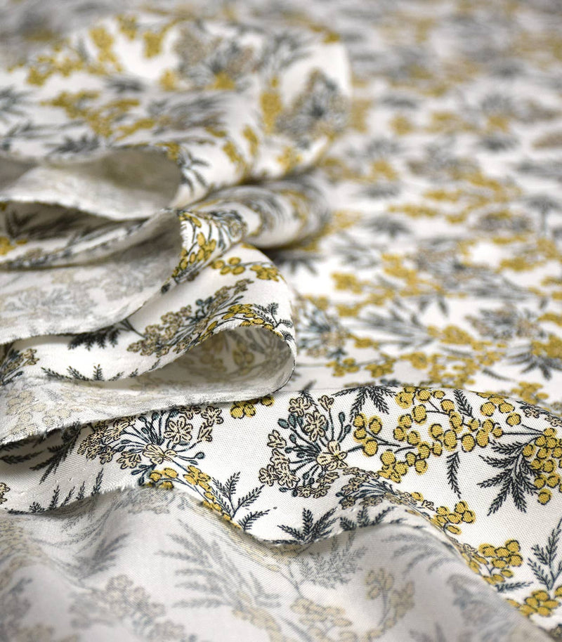 Winter Berries Viscose Fabric by Cousette