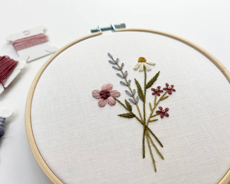 Bouquet Embroidery Kit by Urbann Nest