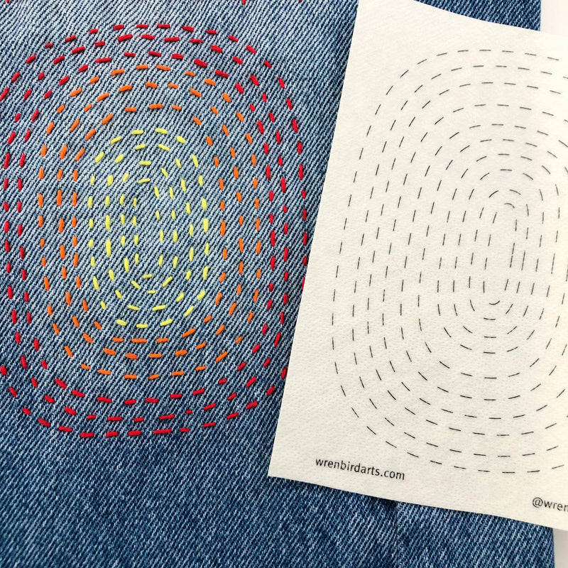 Washable Mending Transfers #5 Lavender Patterns