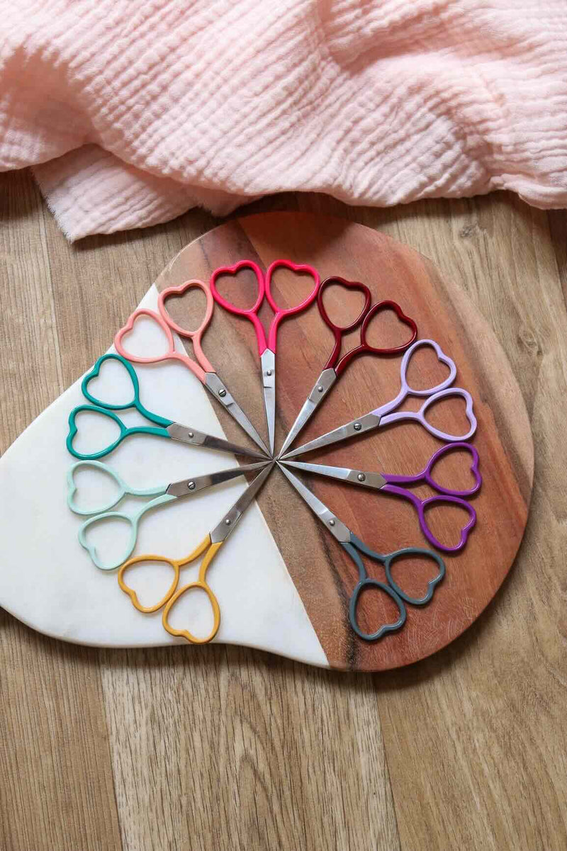 Heart Embroidery Scissors by Lise Tailor
