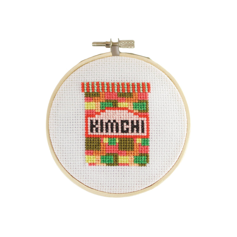 Kimchi Cross Stitch Kit by Cotton Clara