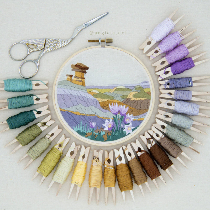 Badlands DIY Embroidery Kit by Angiels Art