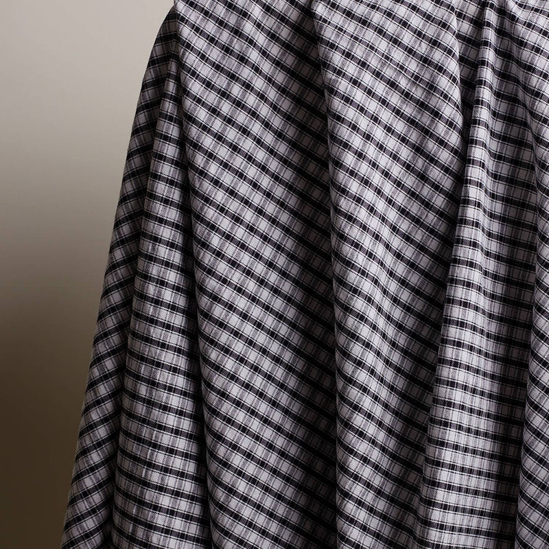 Seersucker Deep Charcoal Fabric by Atelier Brunette