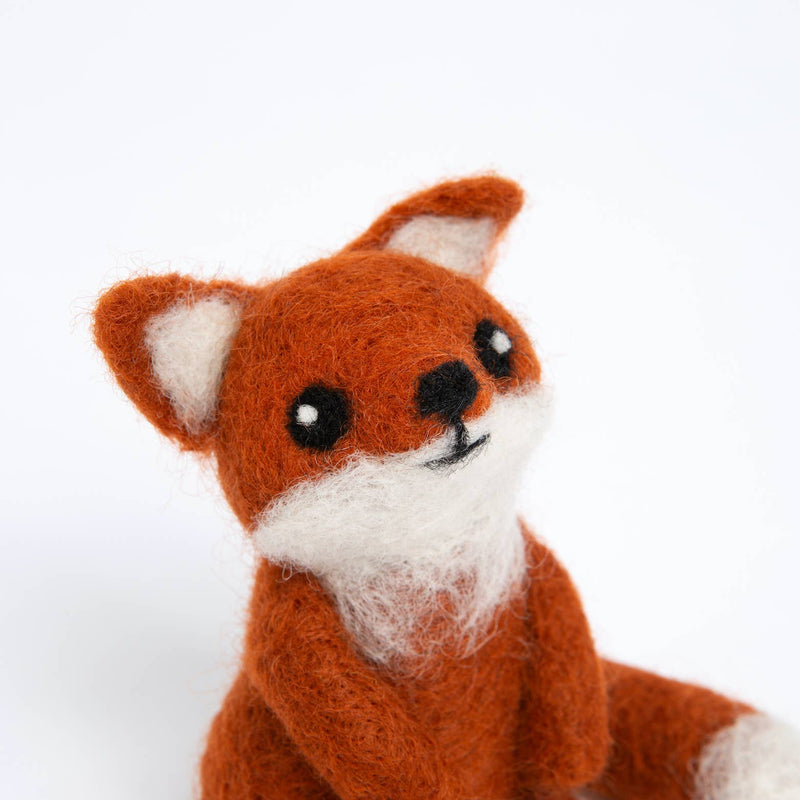 Fox Cub Mini Needle Felting Kit | Complete Craft Kit by Hawthorn Handmade