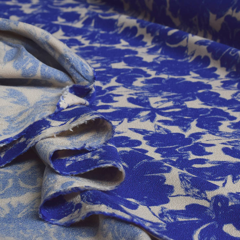 Viscose Crepe Fabric in Twilight Garden by Cousette