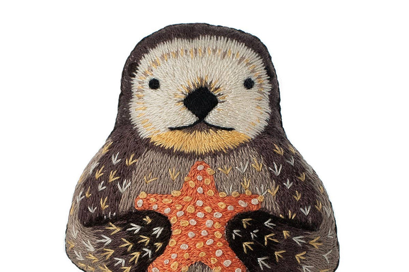 Otter Embroidery Kit by Kiriki Press