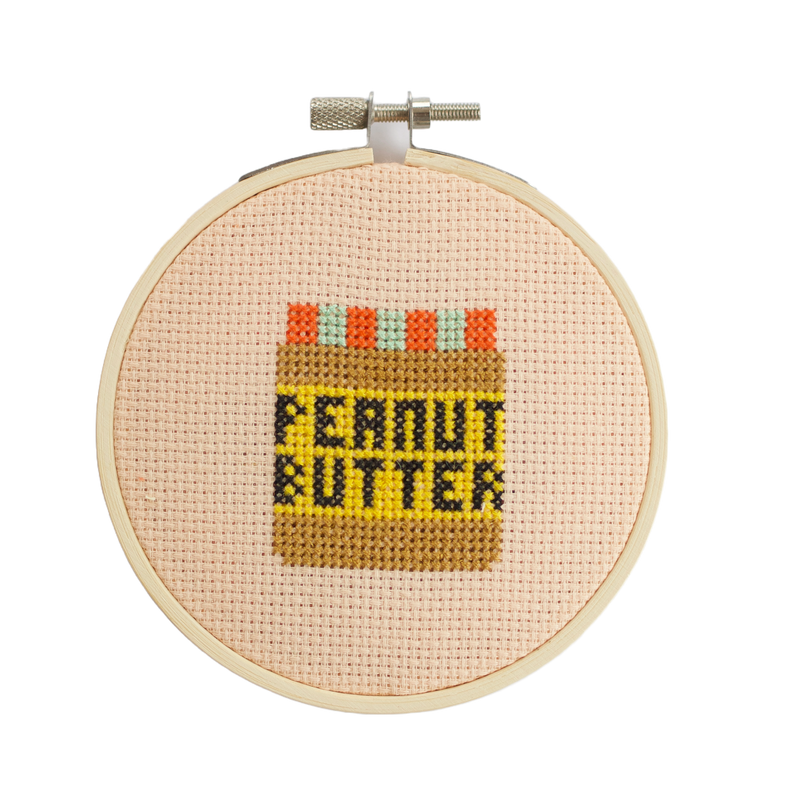 Peanut Butter Cross Stitch Kit by Cotton Clara