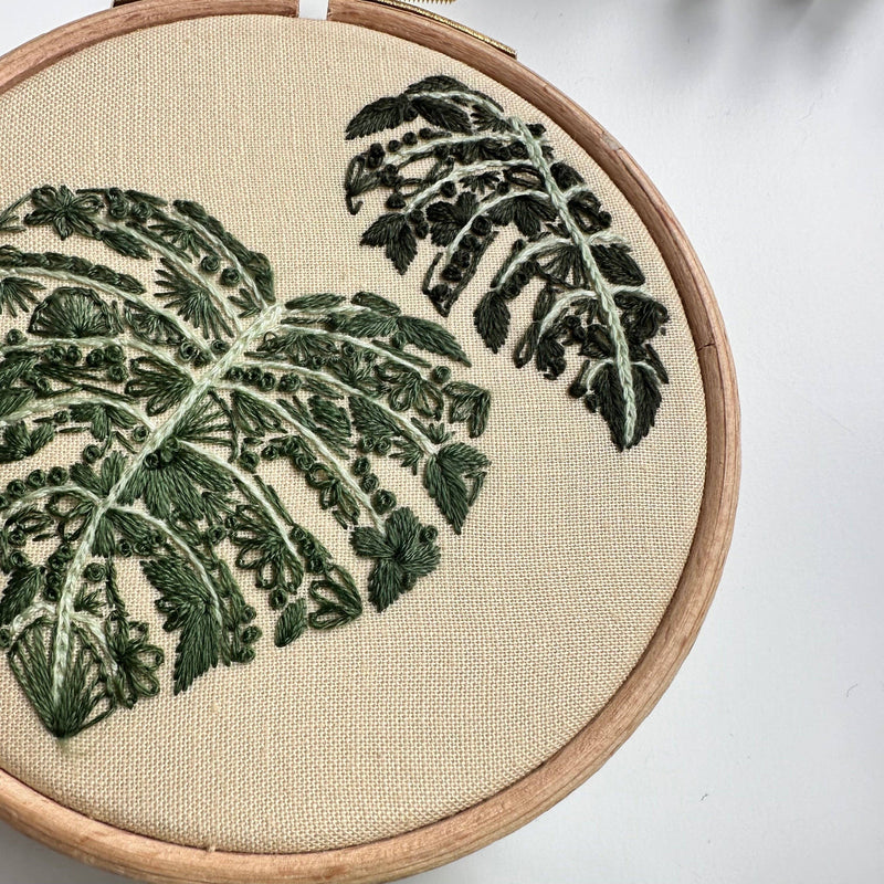 Mighty Monstera Mini Kit by Nest Embirdery