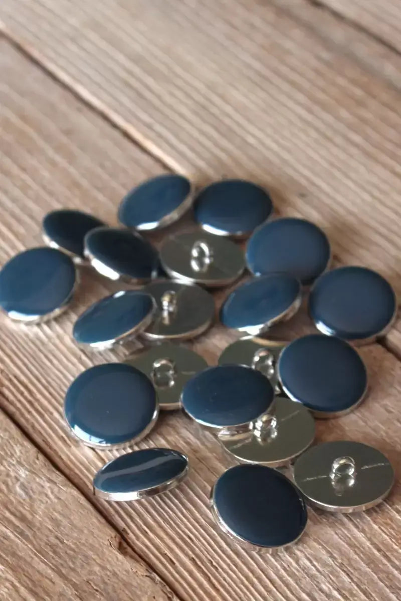 Chic Mineral Blue Tail Button by Eglantine et Zoé