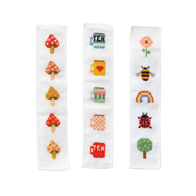 Tea/Mugs Cross Stitch Bookmark Kit by Cotton Clara