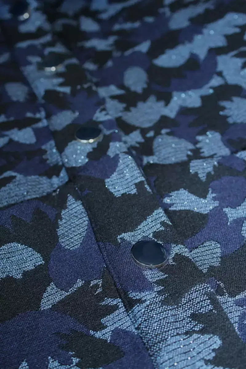 Chic Ink Blue Tail Button by Eglantine et Zoé