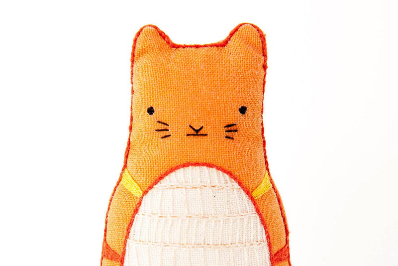 Tabby Cat Embroidery Kit by Kiriki Press