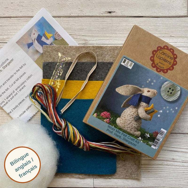 Prof Hare Stargazer Felt Craft Mini Kit by Corinne Lapierre
