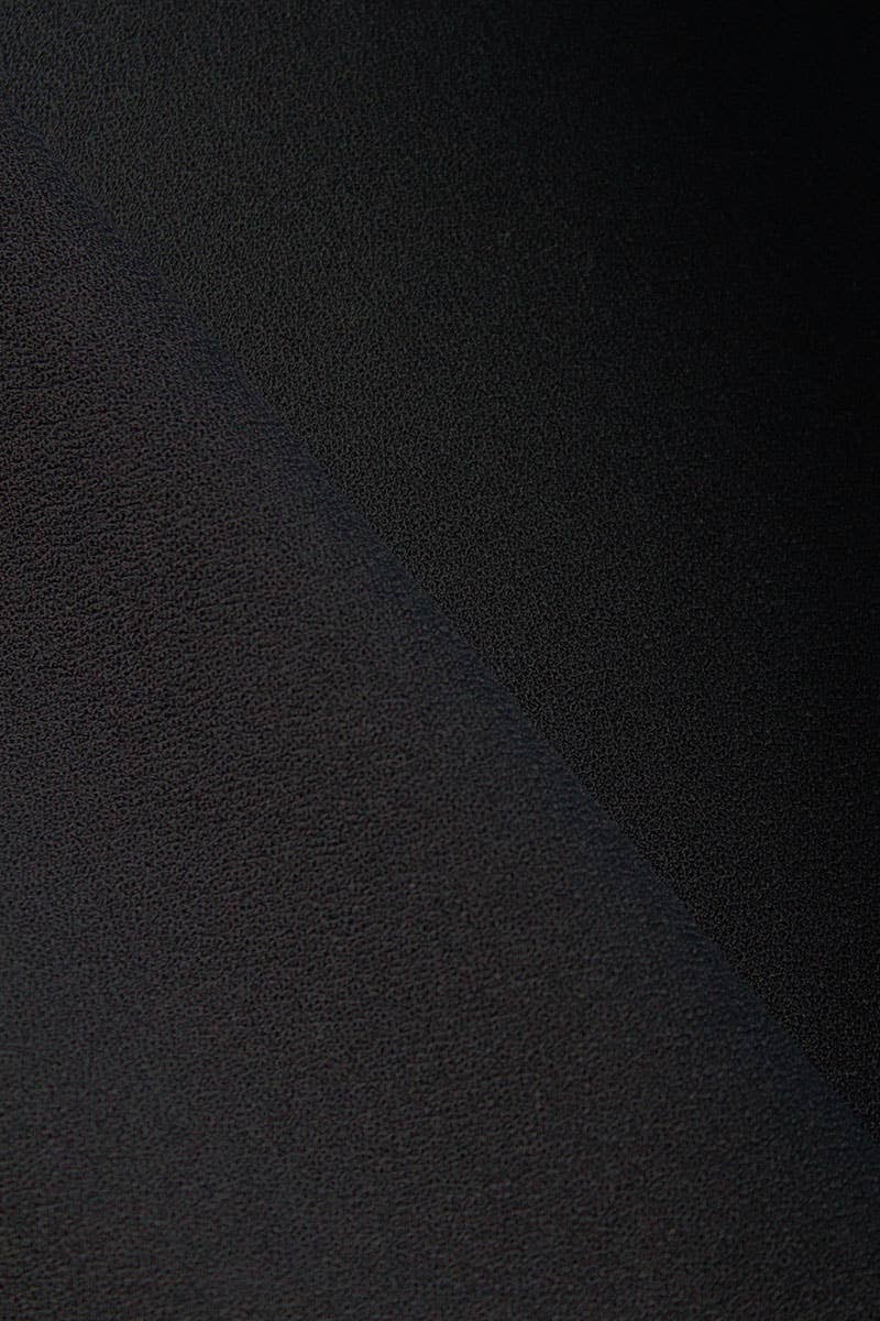 Viscose Crepe in Licorice Black by Cousette