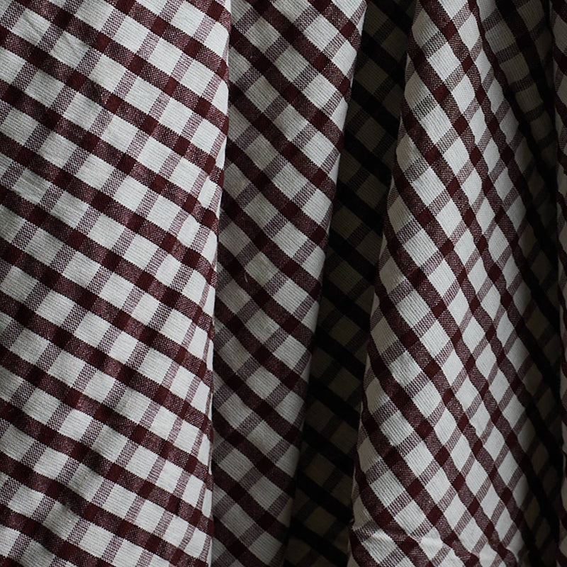 Seersucker Deep Charcoal Fabric by Atelier Brunette