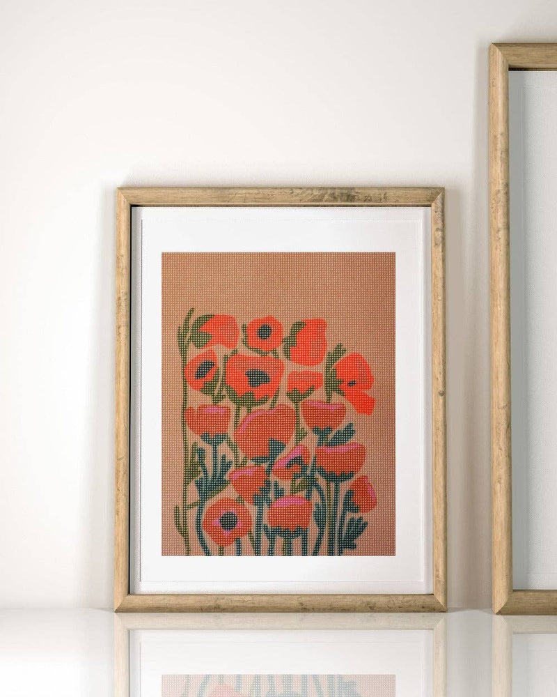 Poppy Blobs Needlepoint Kit by Unwind Studio