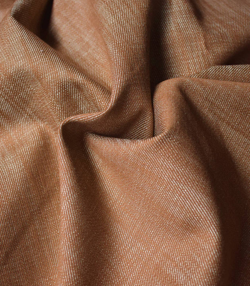 Toffee Denim Fabric by Cousette