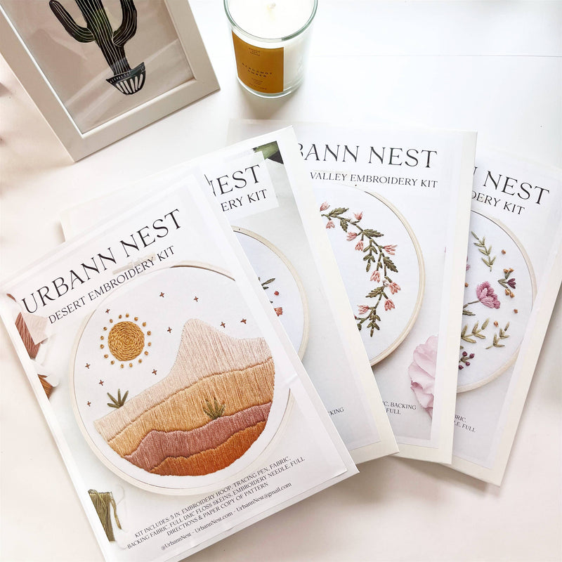 Bouquet Embroidery Kit by Urbann Nest