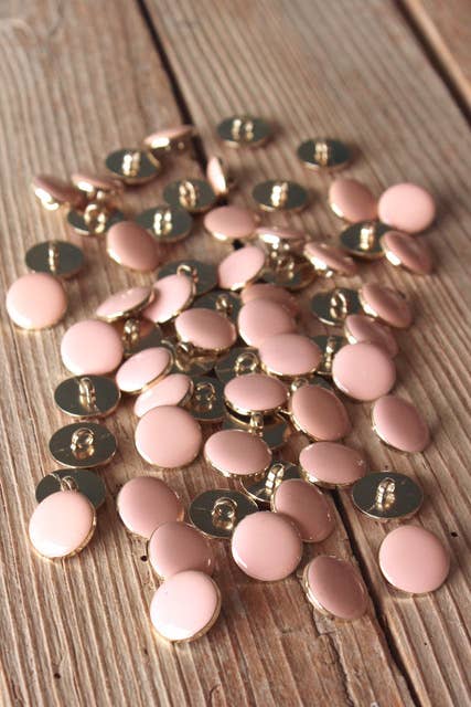 Chic Pink Pearl Tail Button by Eglantine et Zoé
