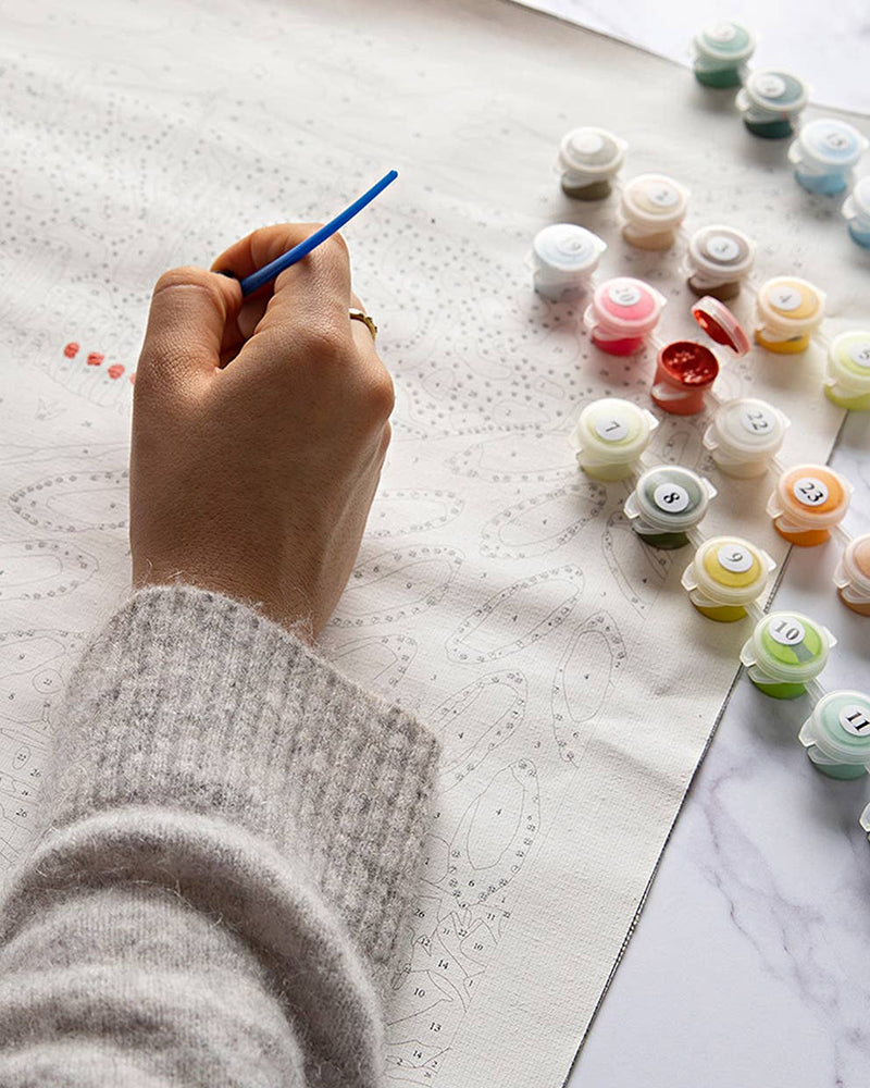 Paint by Numbers Kit & Canvas "In Bloom" by J.O.S