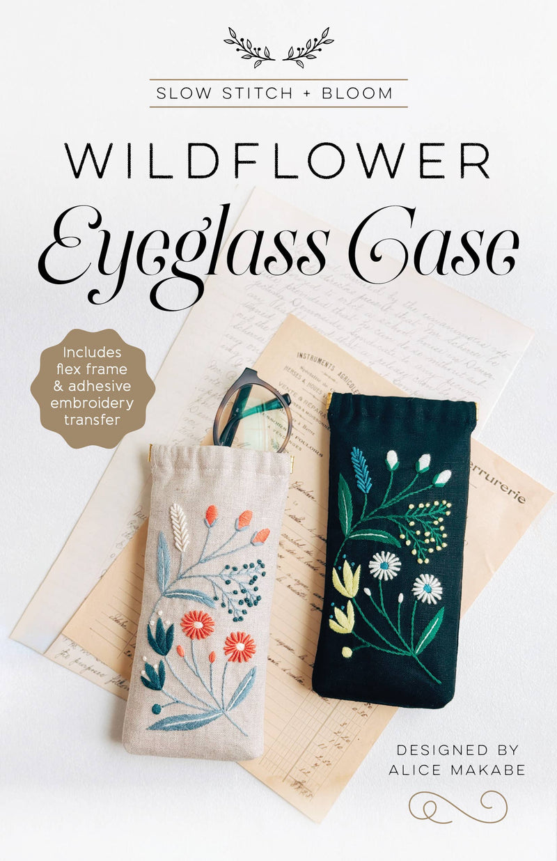 Wildflower Eyeglass Case Kit designed by Alice Makabe