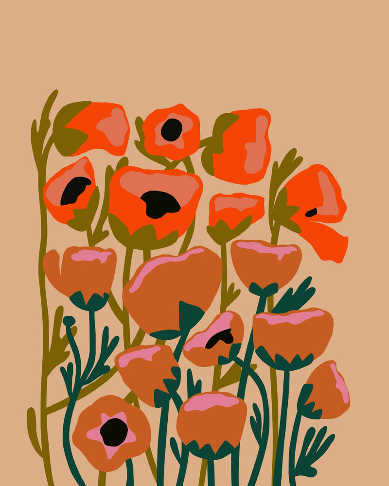 Poppy Blobs Needlepoint Kit by Unwind Studio