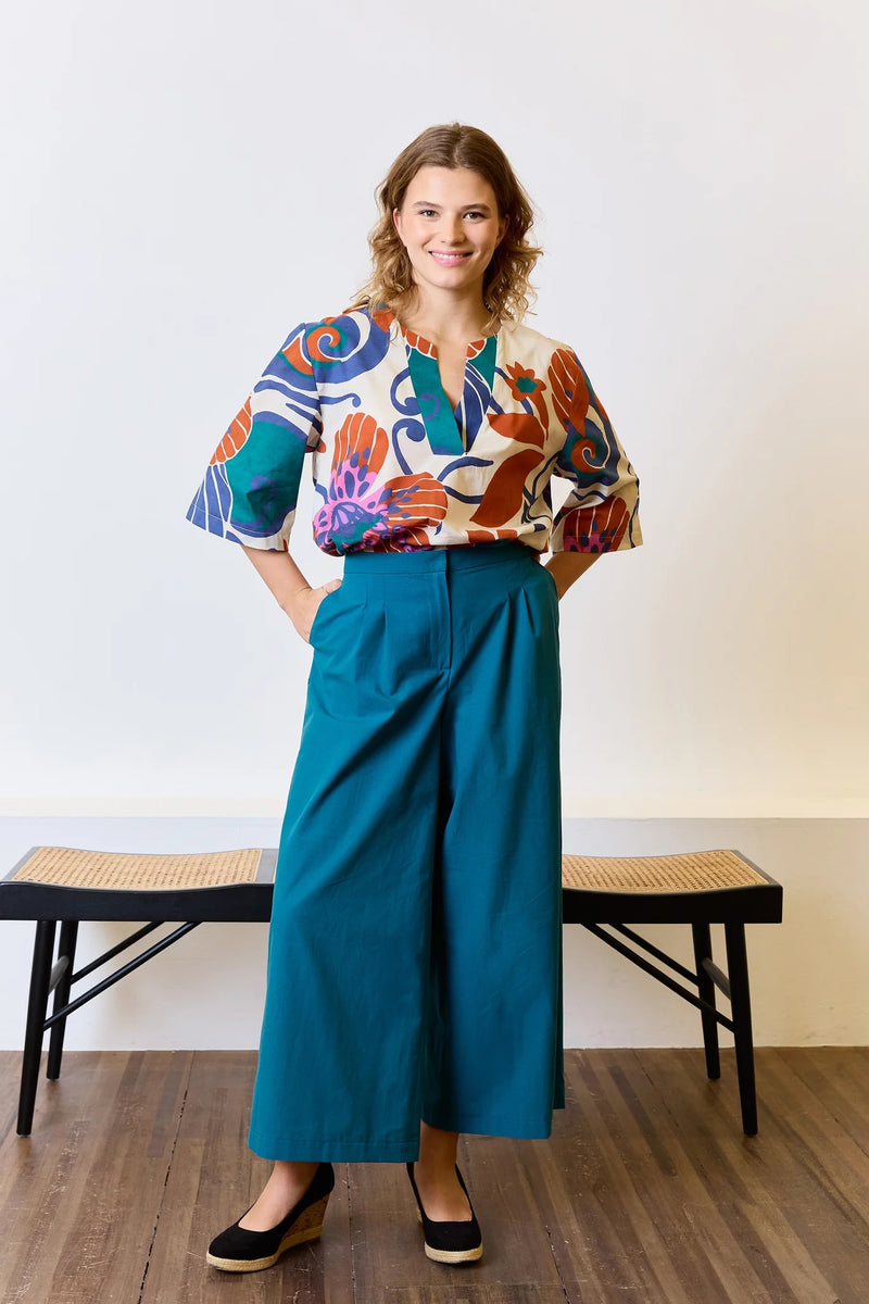 Emerald Green Organic Cotton Poplin by Atelier Jupe