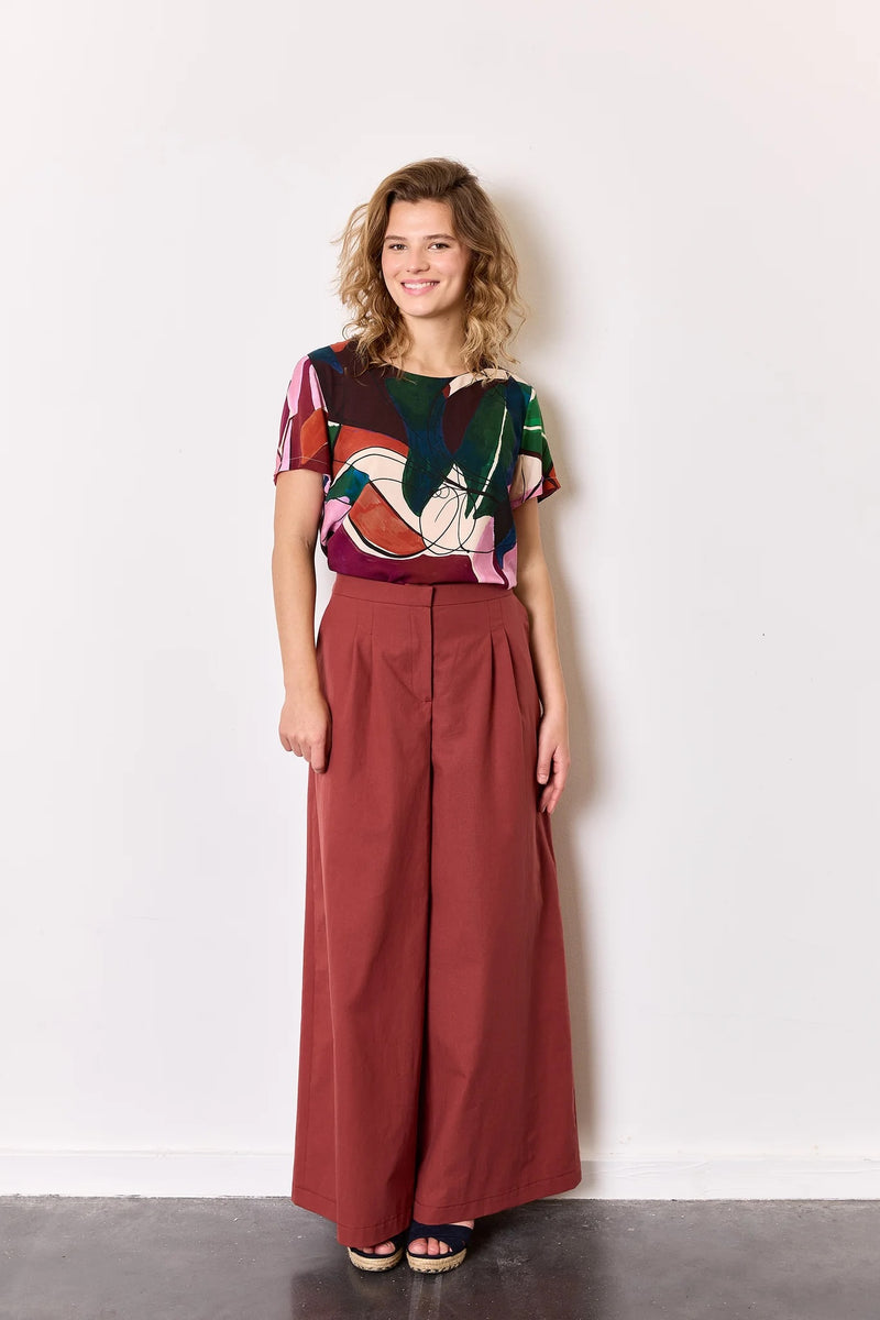 Marsala Organic Cotton Poplin by Atelier Jupe