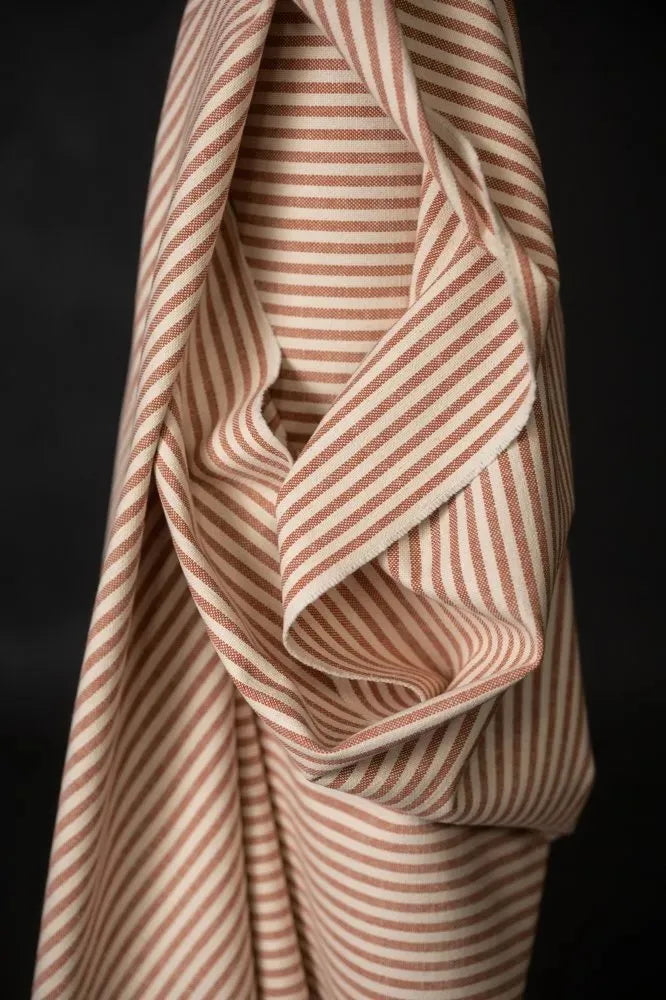 Brick Stripe Heavy Recycled Cotton by Merchant & Mills - COMING SOON