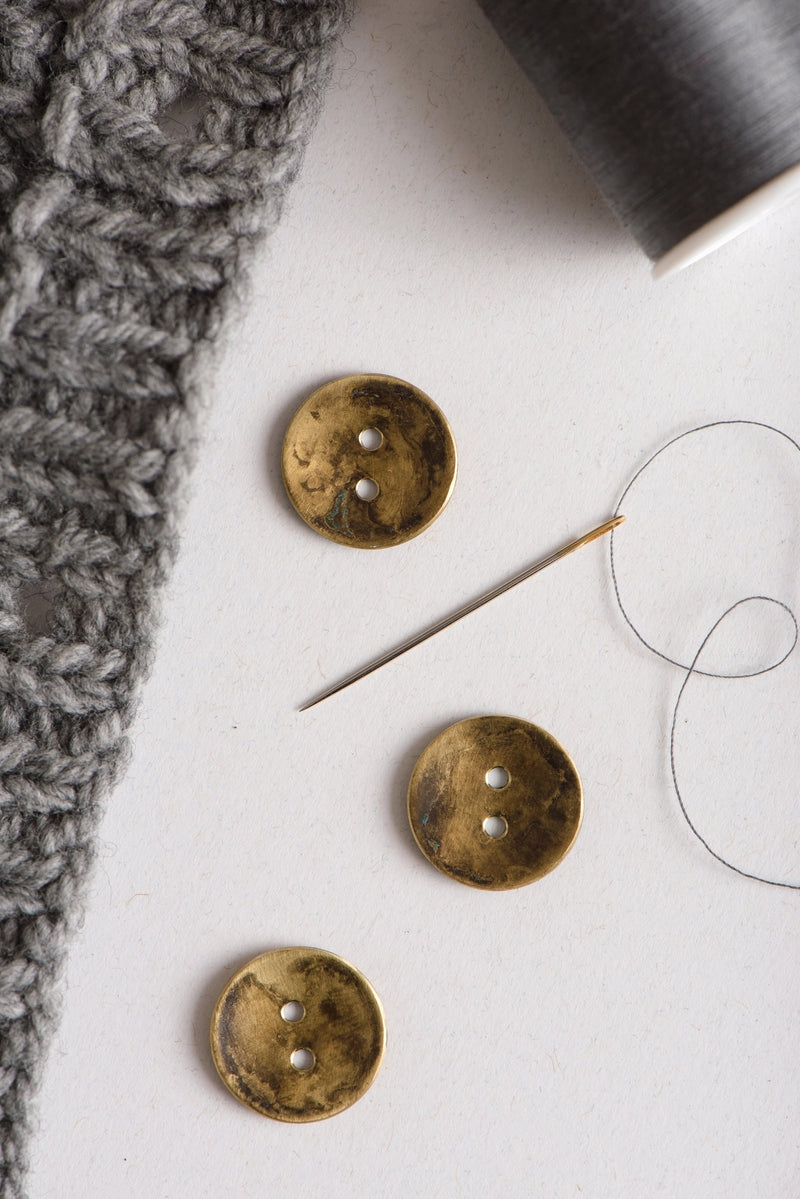 Classic Brass Buttons (3/8”) by Quince & Co