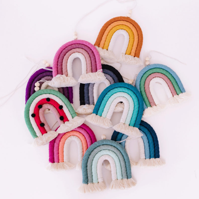 DIY Macrame Rainbow Kit by A Branch & Cord