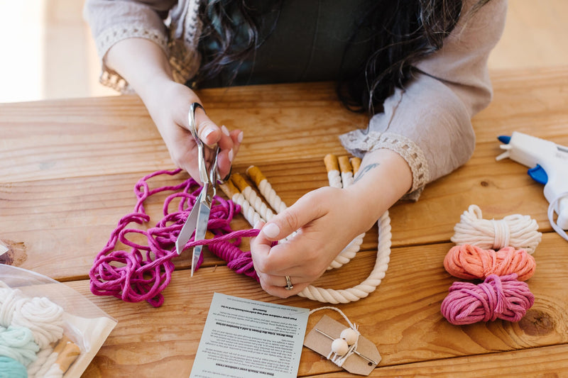 DIY Macrame Rainbow Kit by A Branch & Cord