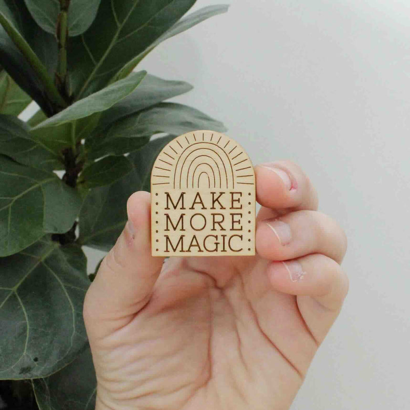 Make More Magic Wooden Needle Minder by oh, little wren