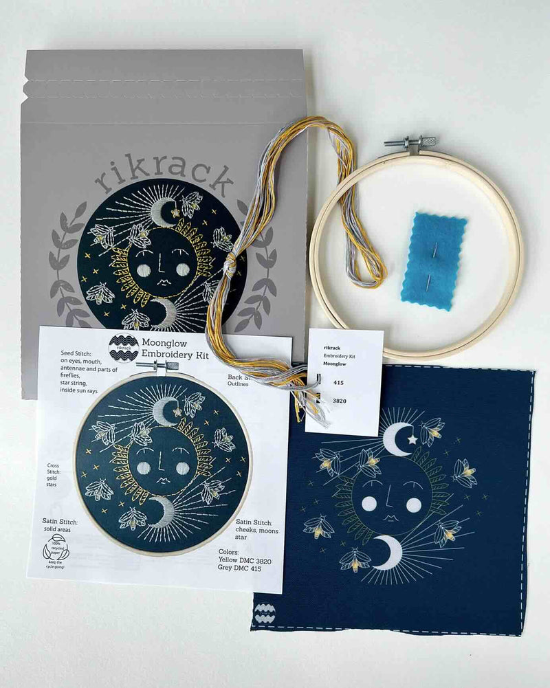 Moonglow Embroidery Kit by Rikrack