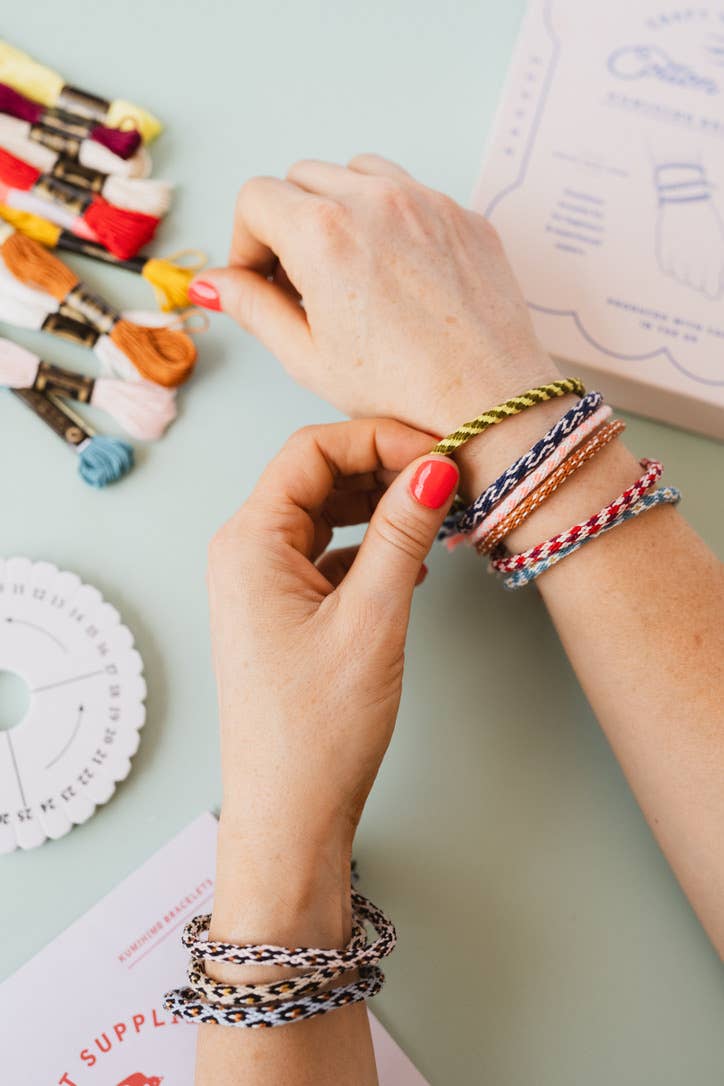 Kumihimo Friendship Bracelet Kit by Cotton Clara