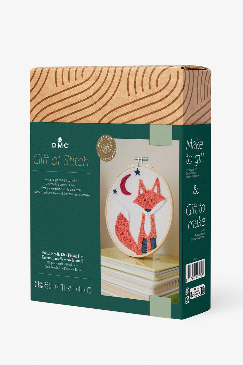Flossie Fox Punch Needle Kit by DMC Gift of Stitch
