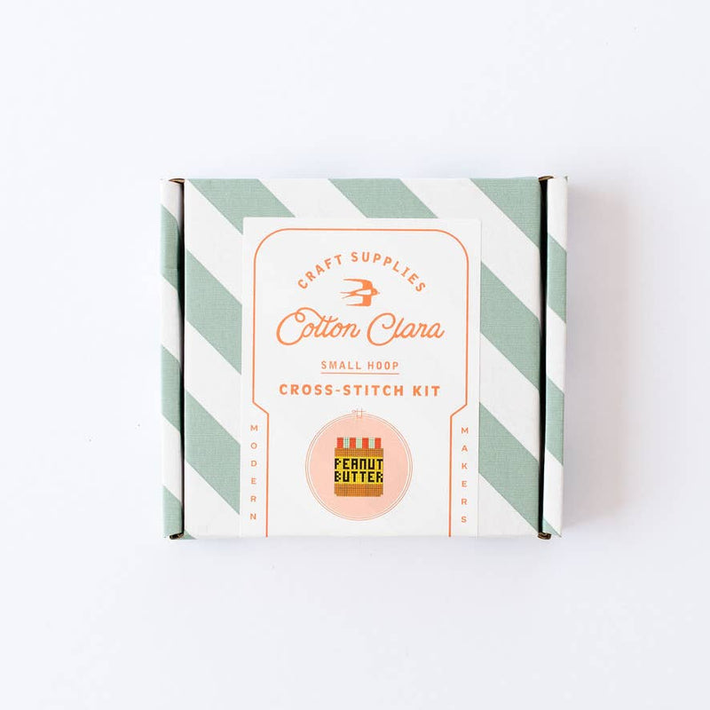 Peanut Butter Cross Stitch Kit by Cotton Clara
