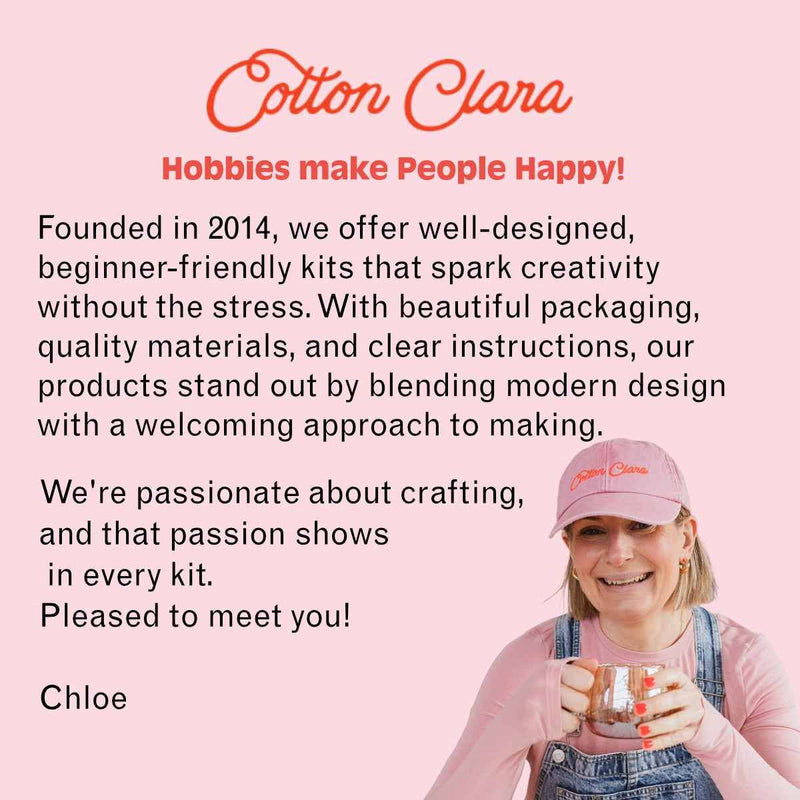 Peanut Butter Cross Stitch Kit by Cotton Clara