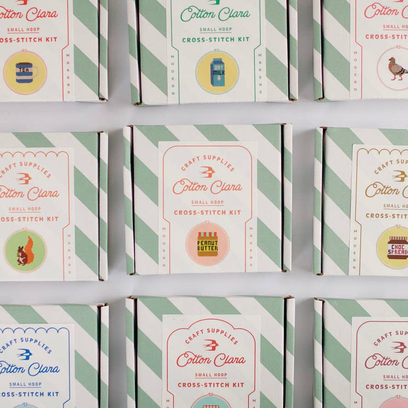 Tea Cross Stitch Kit by Cotton Clara