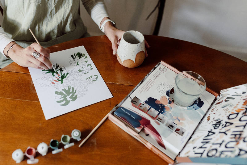 Botany Sprigs Paint-By-Numbers Kit by Cate Paper Co