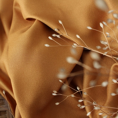 Crepe Ochre Fabric by Atelier Brunette