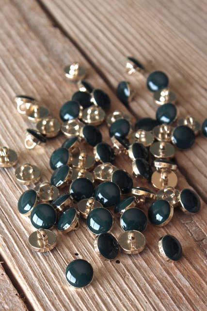 Chic Pine Green Fir Tail Button by Eglantine et Zoé