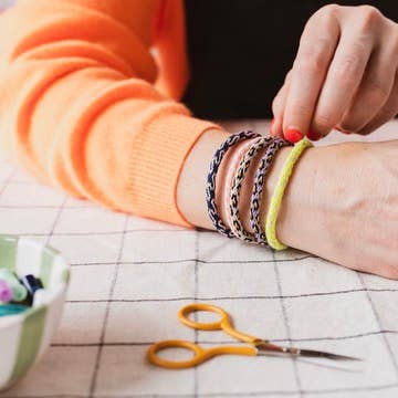 Kumihimo Friendship Bracelet Kit by Cotton Clara