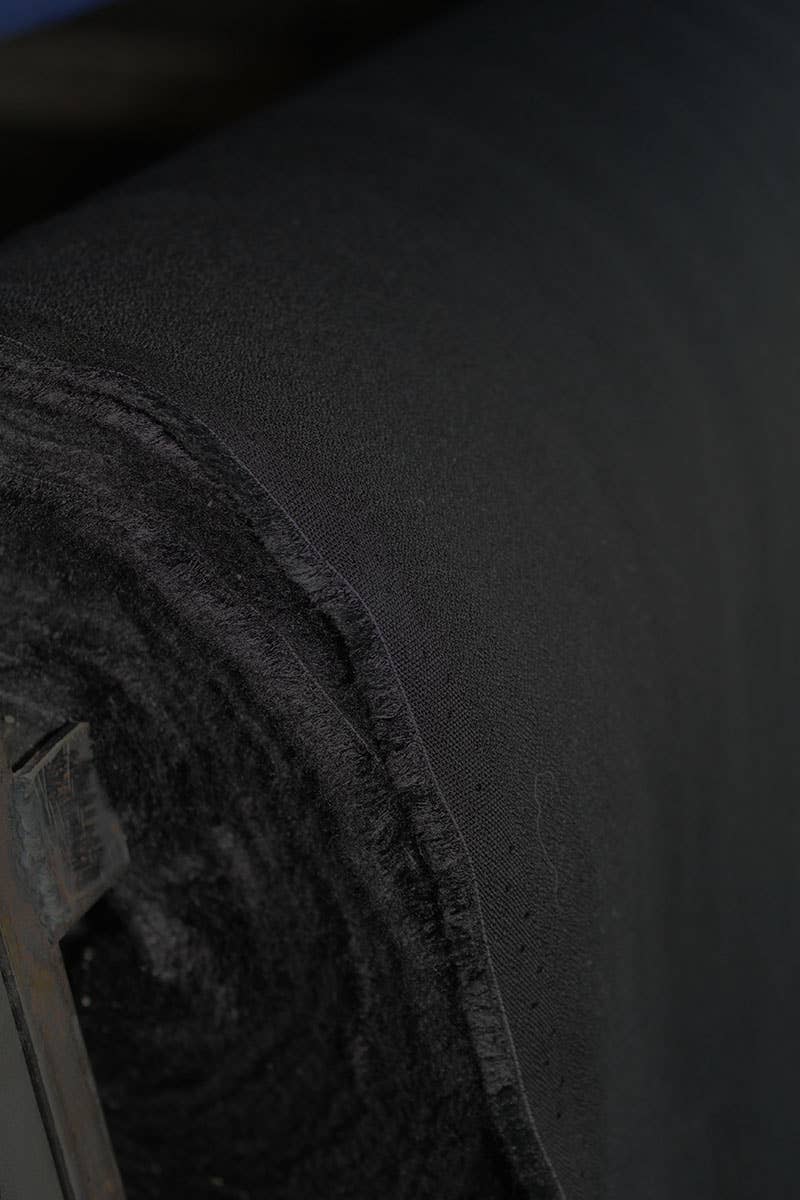Viscose Crepe in Licorice Black by Cousette