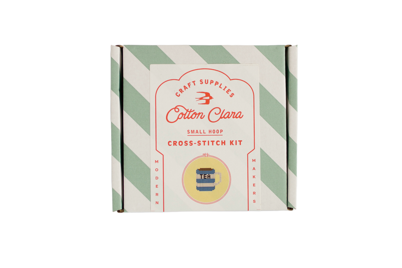 Tea Cross Stitch Kit by Cotton Clara