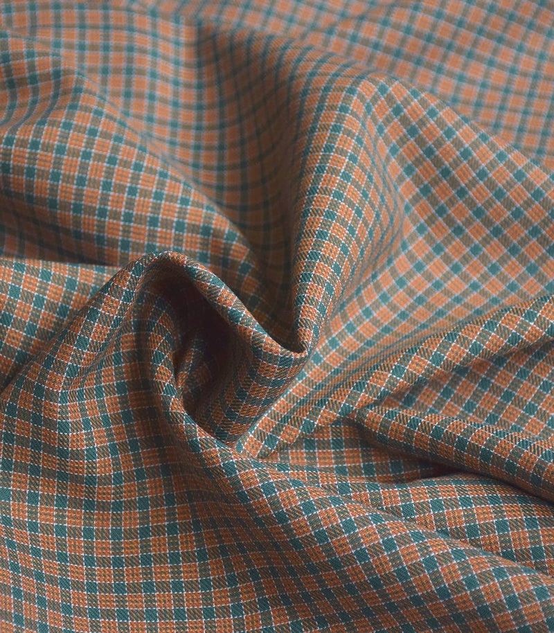 Moreen Plaid Fabric in Toffee by Cousette