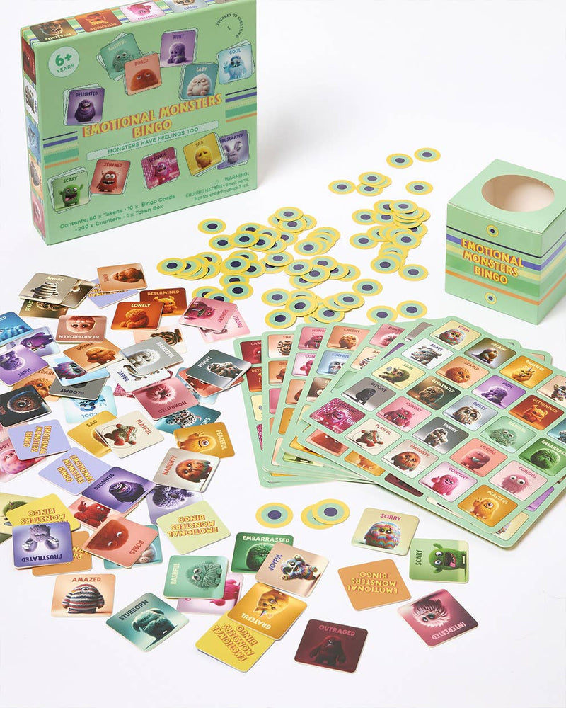 Emotional Monsters Bingo – Educational Game for Kids by J.O.S
