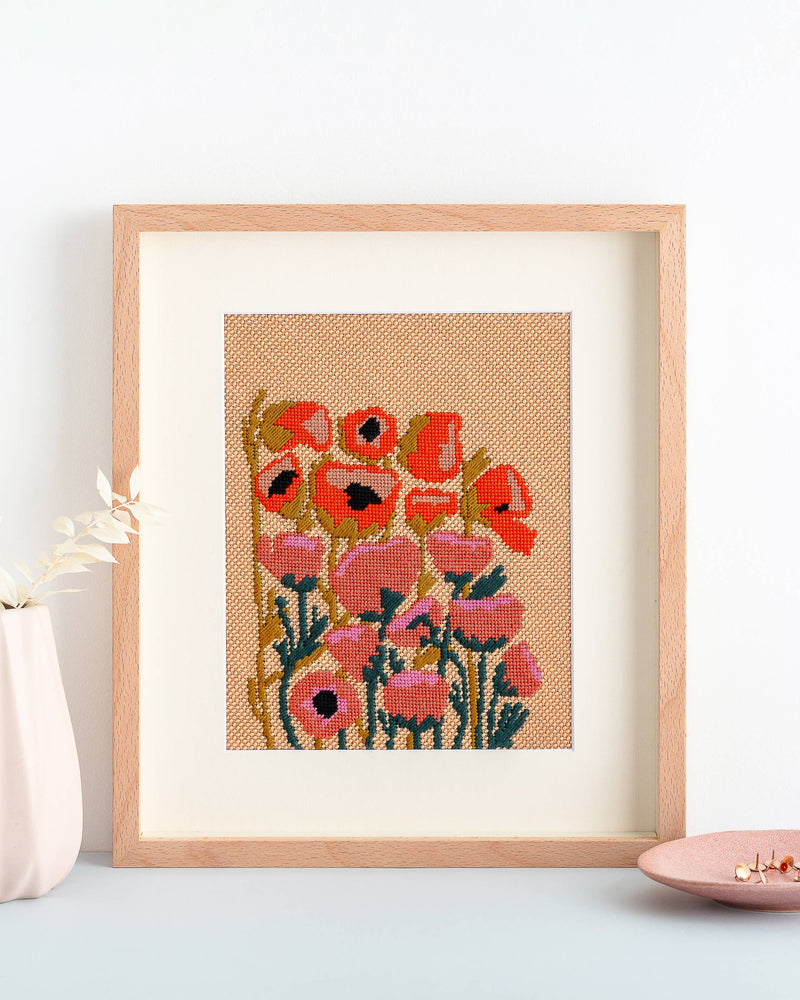 Poppy Blobs Needlepoint Kit by Unwind Studio