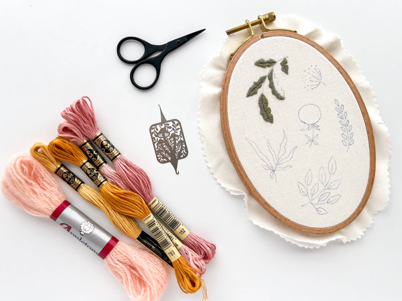 Needle threader for embroidery, cross stitch, sewing by Matryoshka Doll Shop