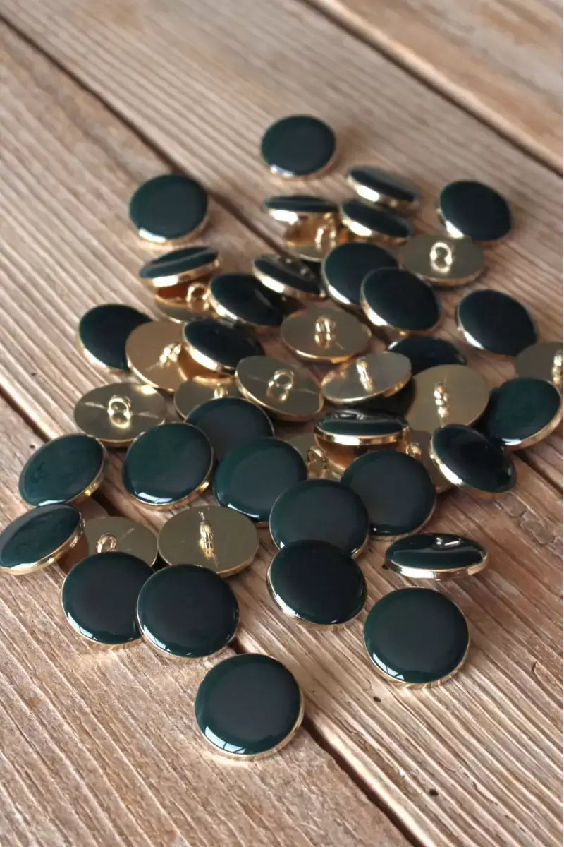 Chic Pine Green Fir Tail Button by Eglantine et Zoé